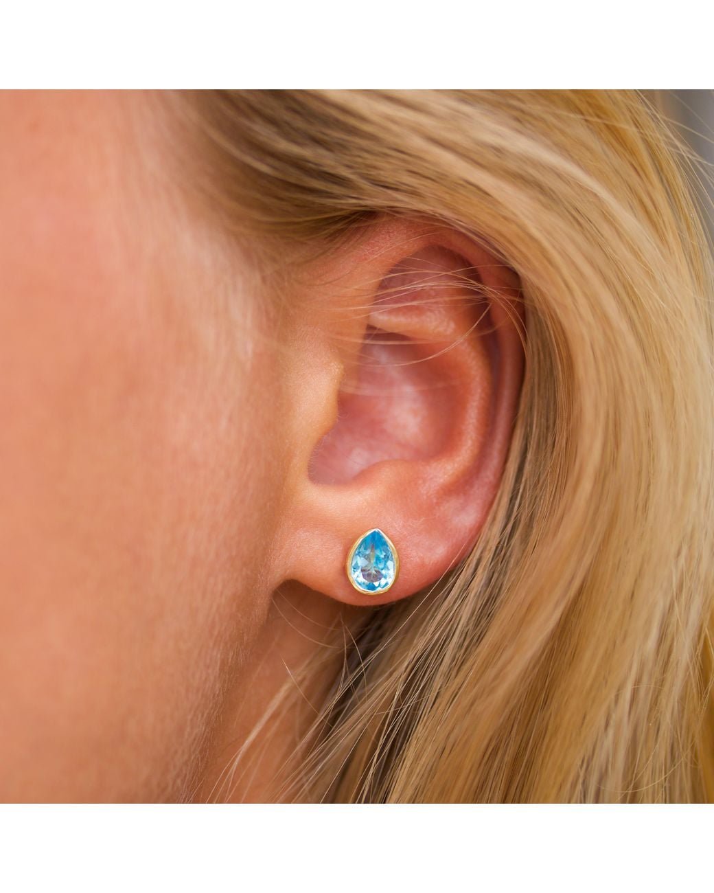 With Love Darling Blue Water Drop Earring