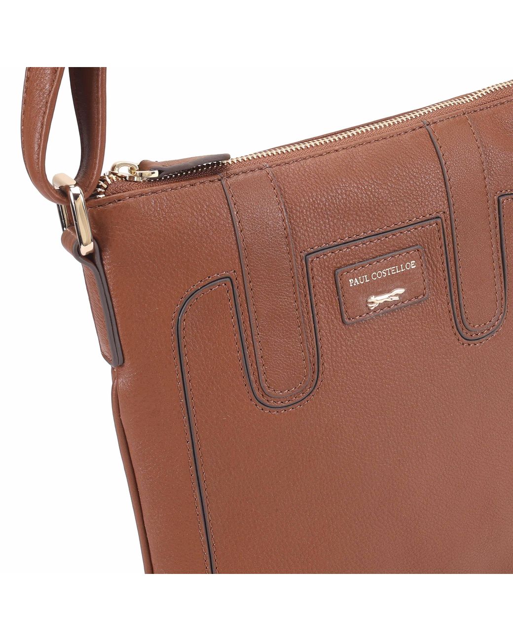 Paul Costelloe Brown Marble Crossbody Bag