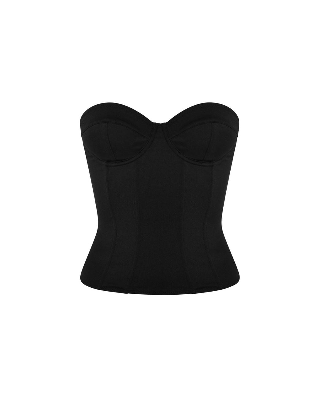 OW Collection Black Reese Corset Top