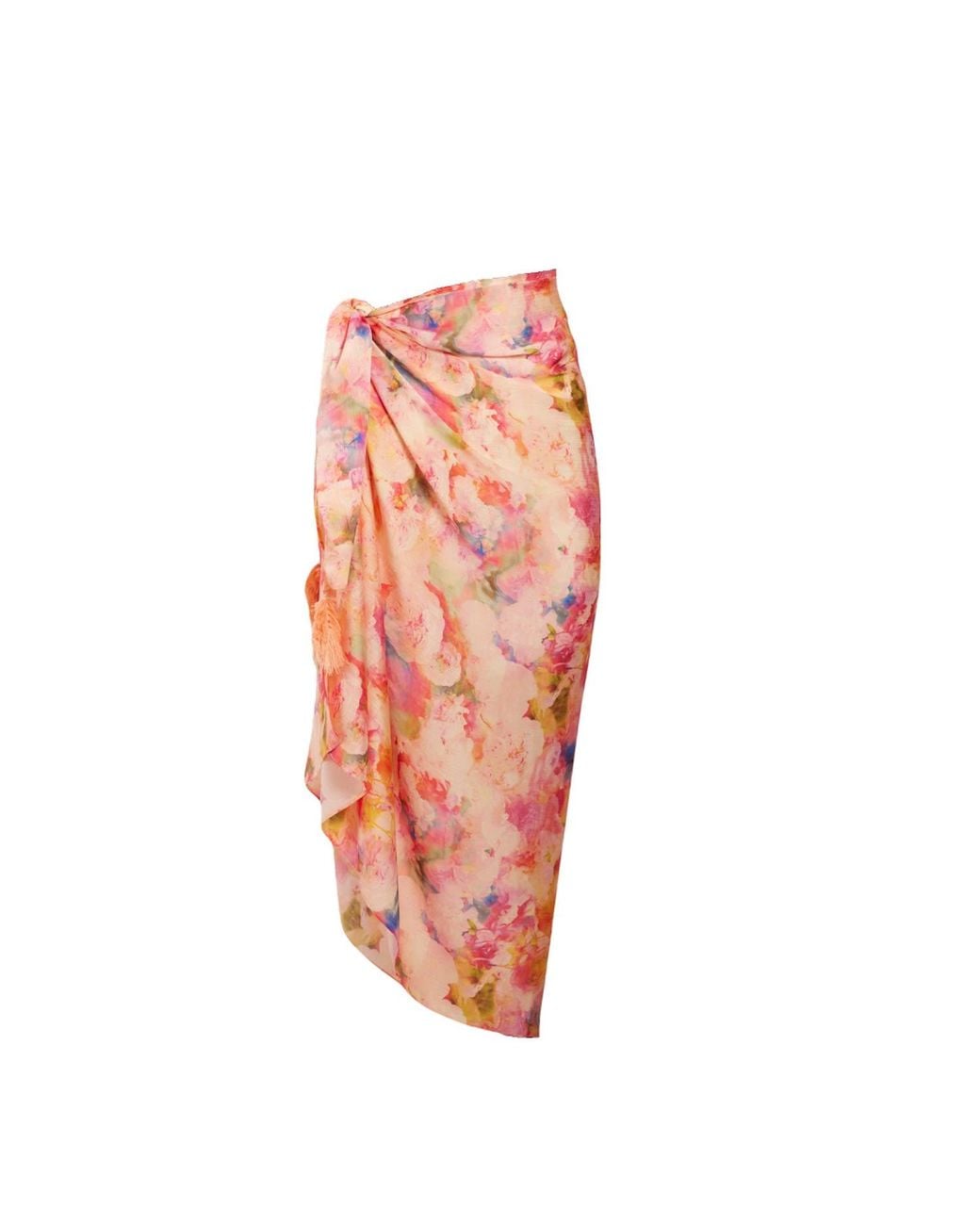 Yomisma Orange Peach Poppy Sarong