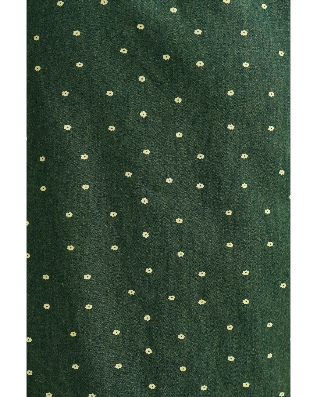Louche Green Pasadena Flower Dot Midaxi Skirt- Fern