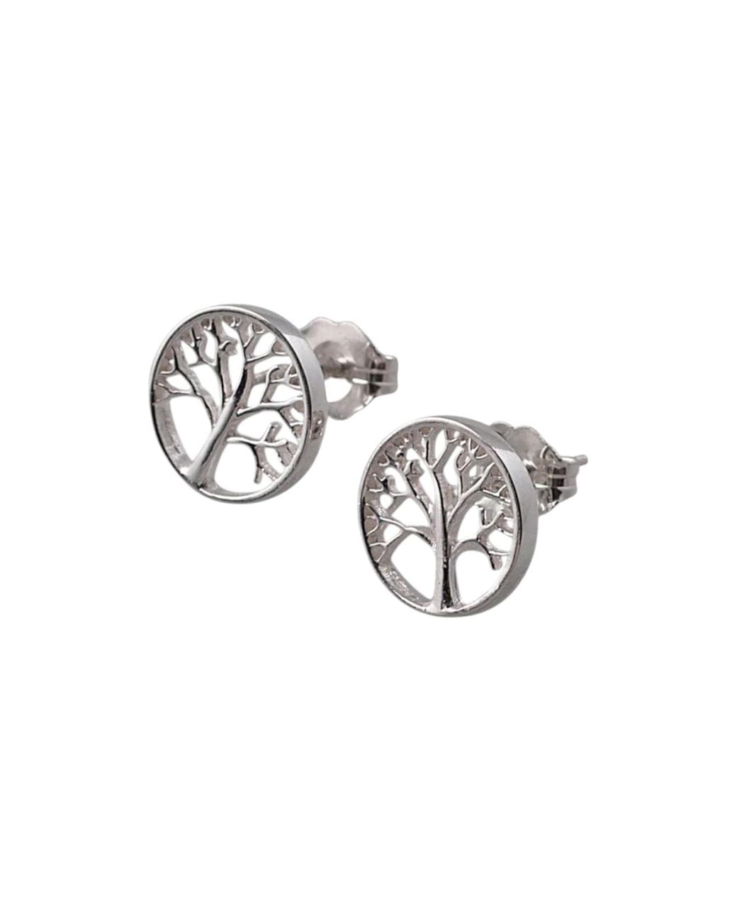 Von Treskow Metallic Tree Of Life Studs