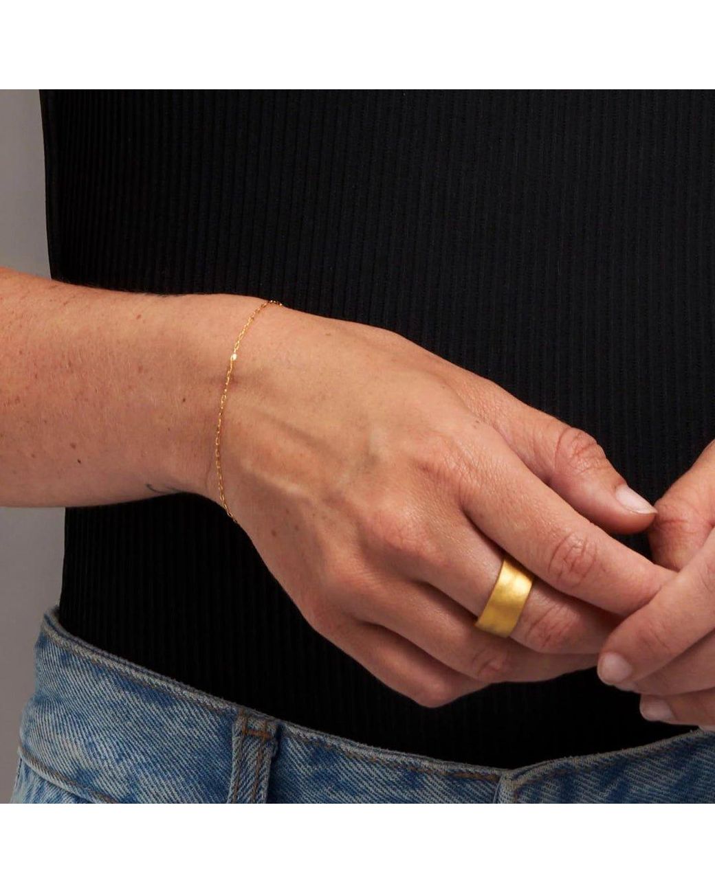 7879 Metallic Cable Chain Bracelet