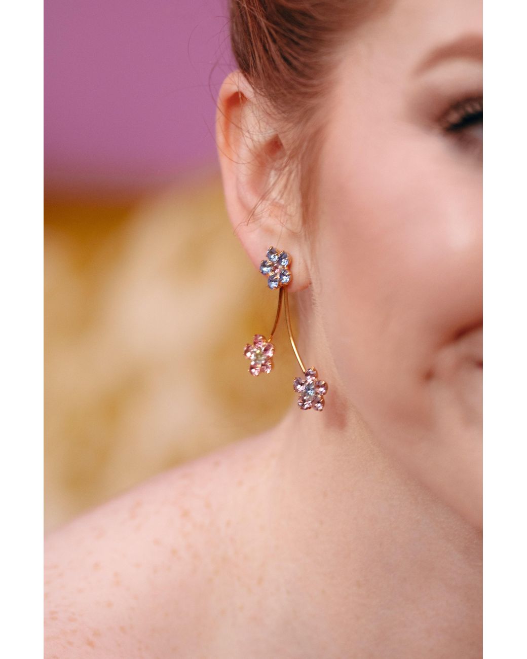 The Pink Reef Blue Spring Earring
