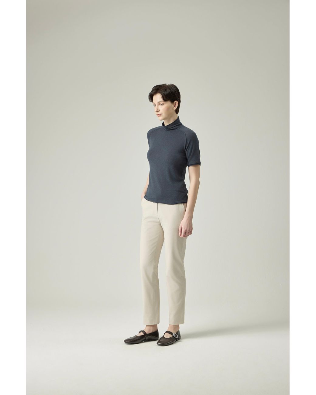 Elune Mode Natural Basic Pants _ Soft Stone