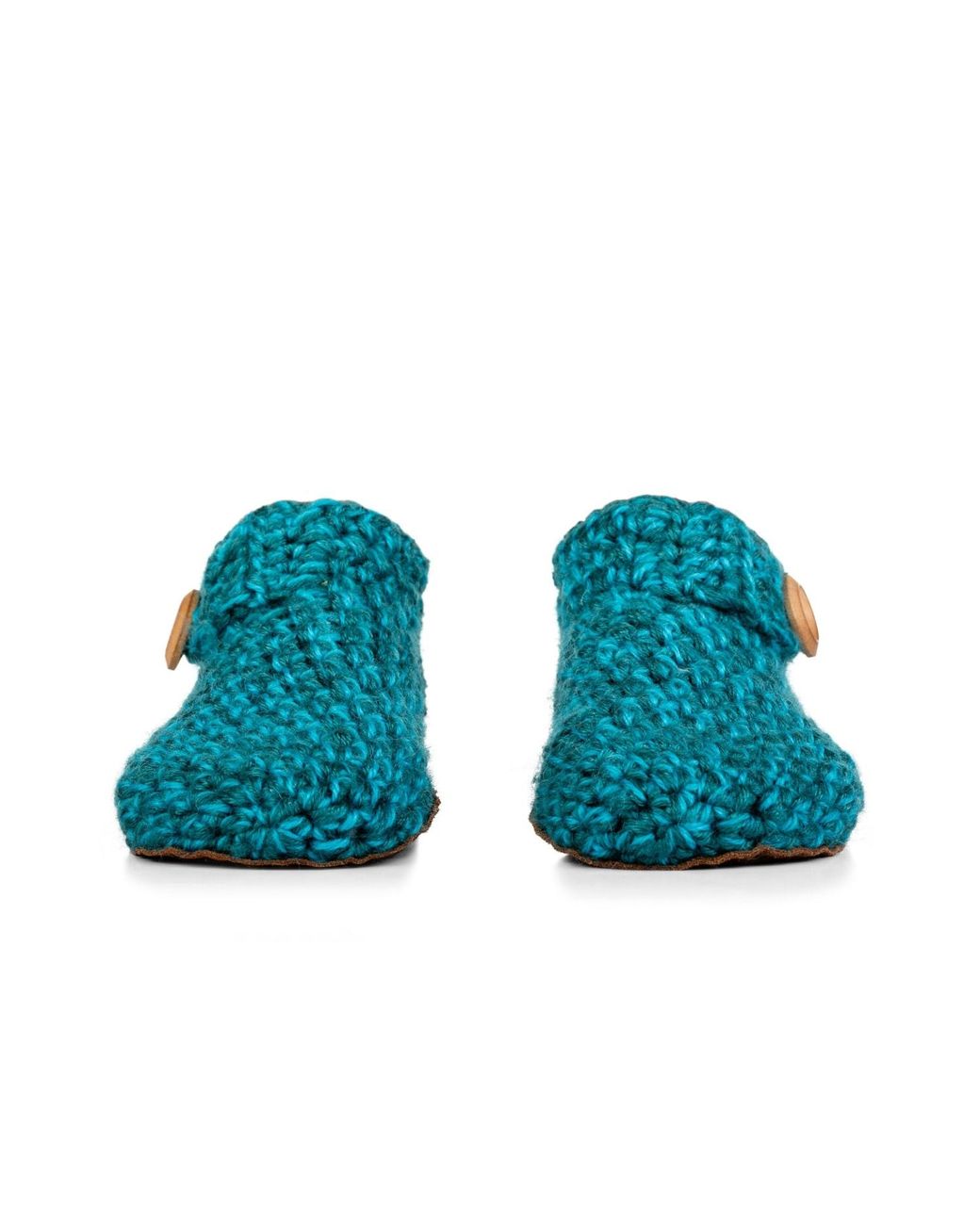 Kingdom of Wow Blue Barefoot Ankle Boot Wool Slippers For