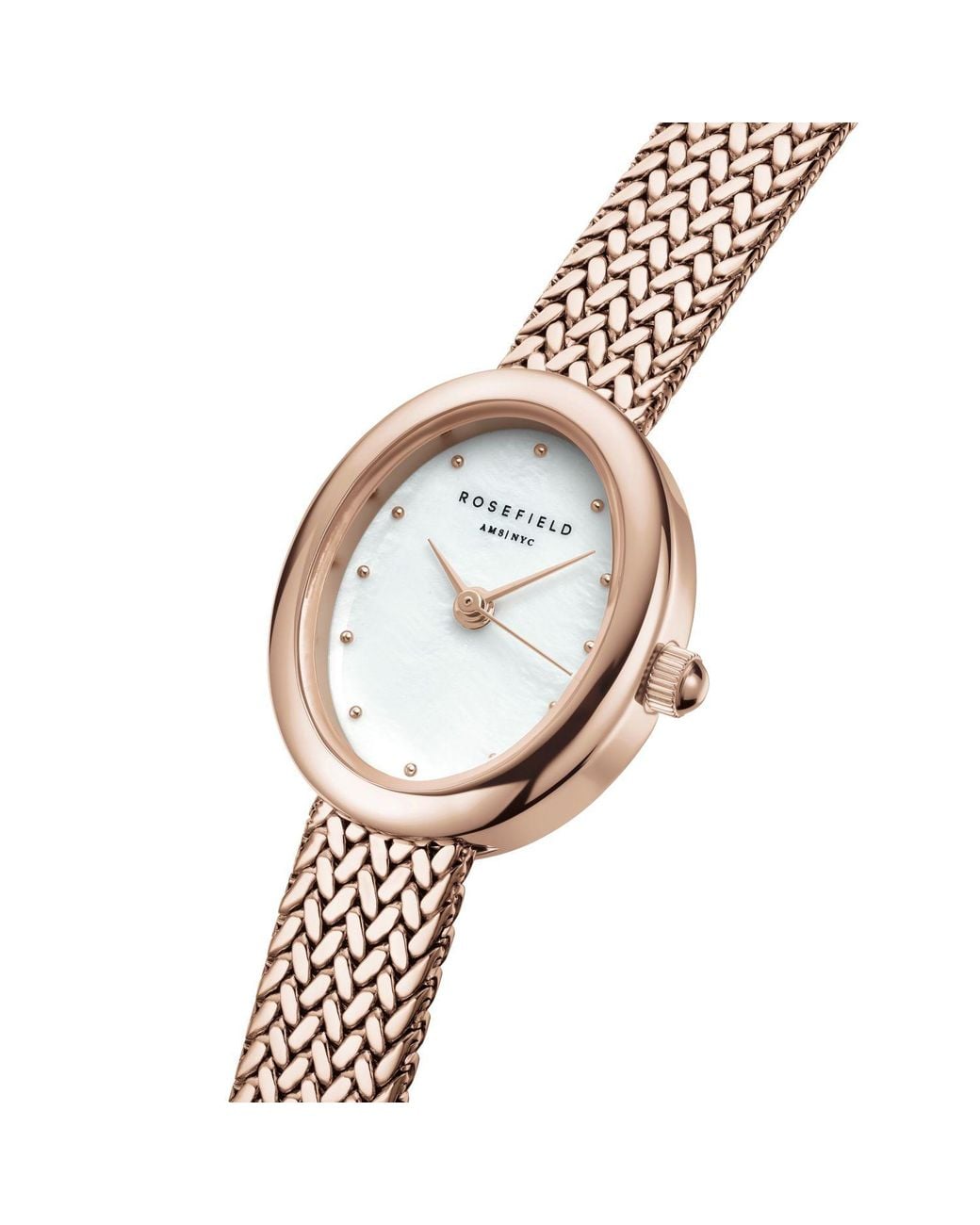ROSEFIELD Metallic Mini Oval Ladies Watch