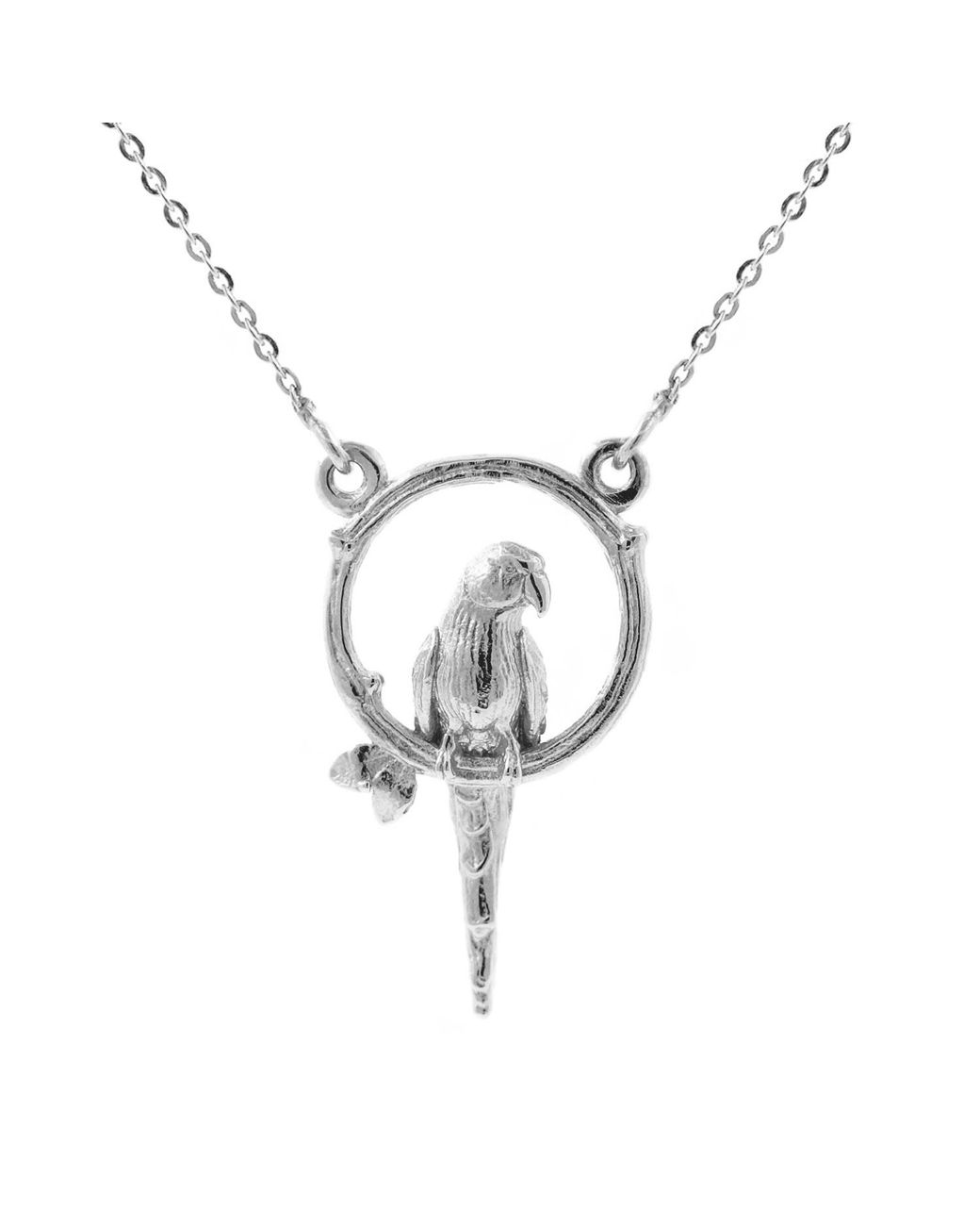 Lee Renee Metallic Parakeet Necklace – Small, Upright