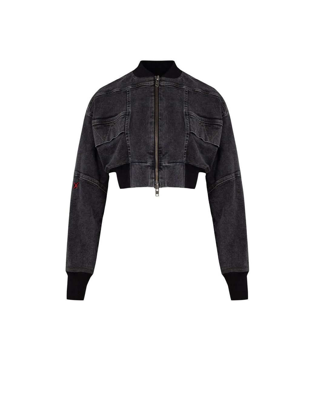 Pcfg Black Your Itch Bomber Denim Jacket