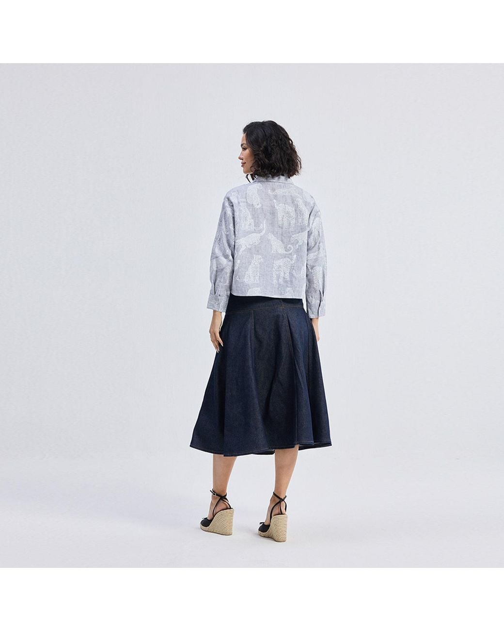 REISTOR Blue Oversized Boxy-Fit Shirt
