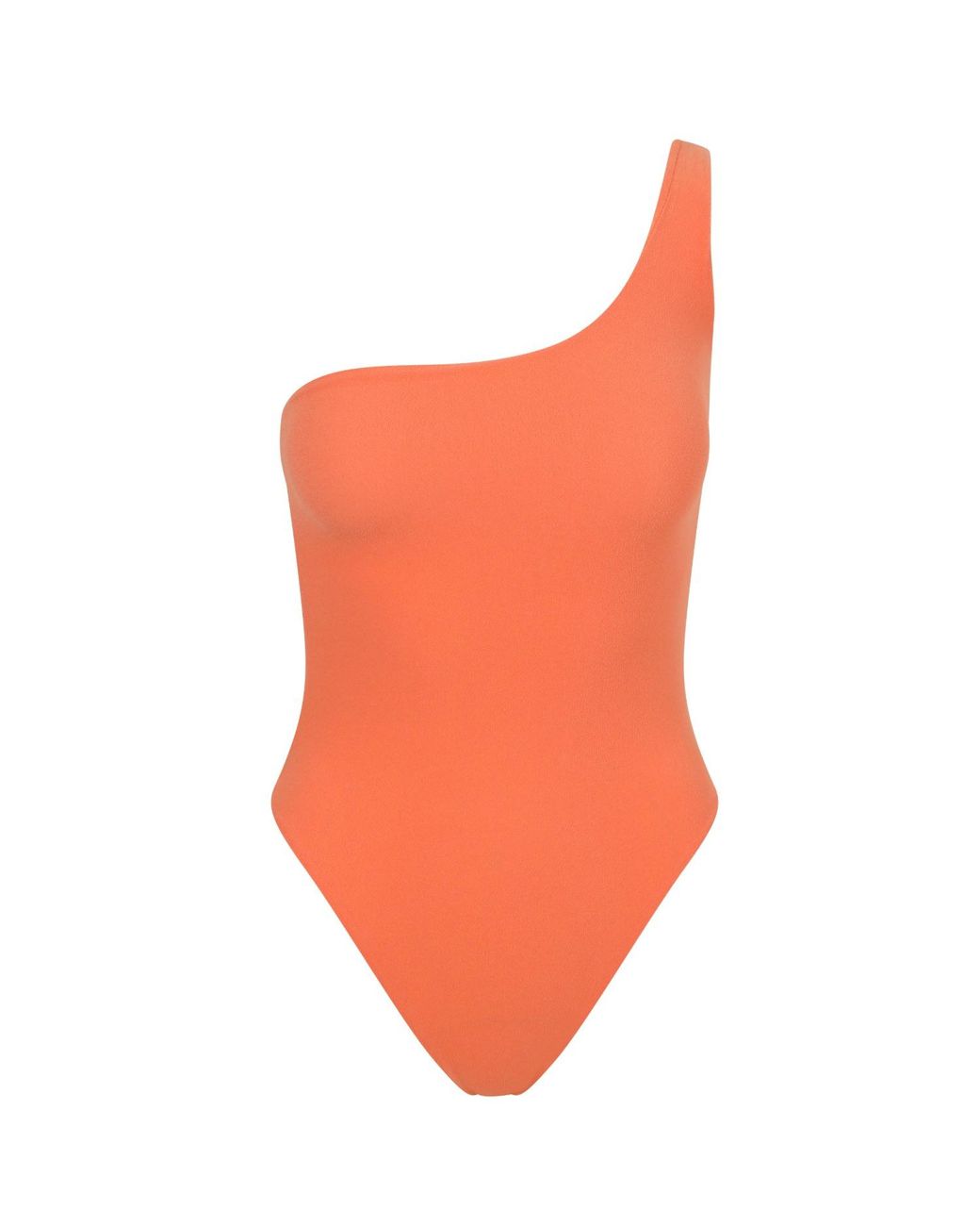 Blake Swimwear Orange Wave One Shoulder Swimsuit