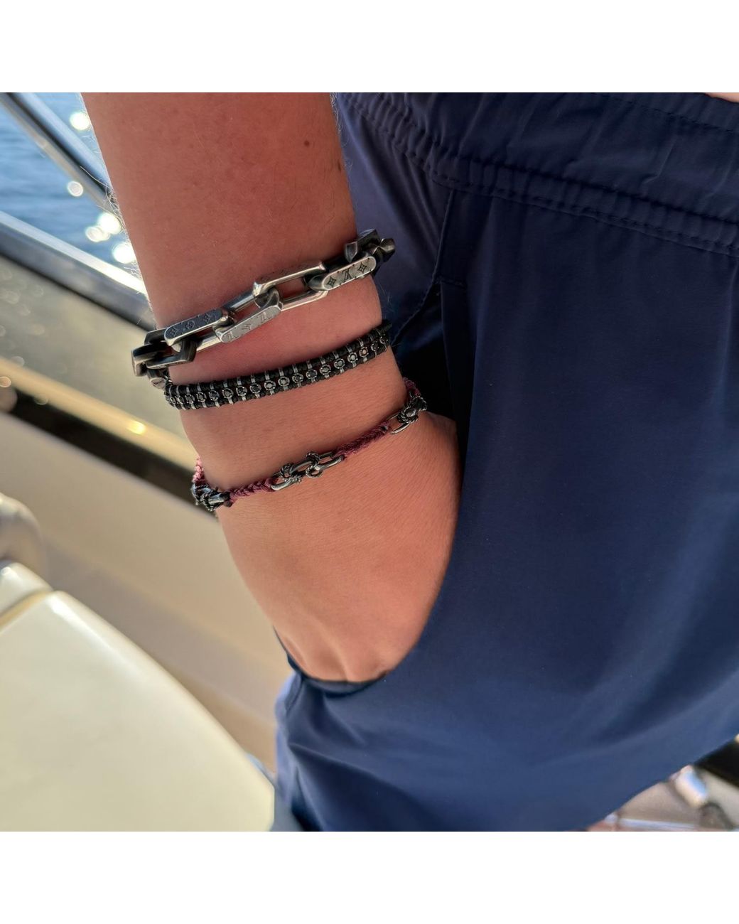 La Pluie Jewellery Brown Styx Bracelet for men