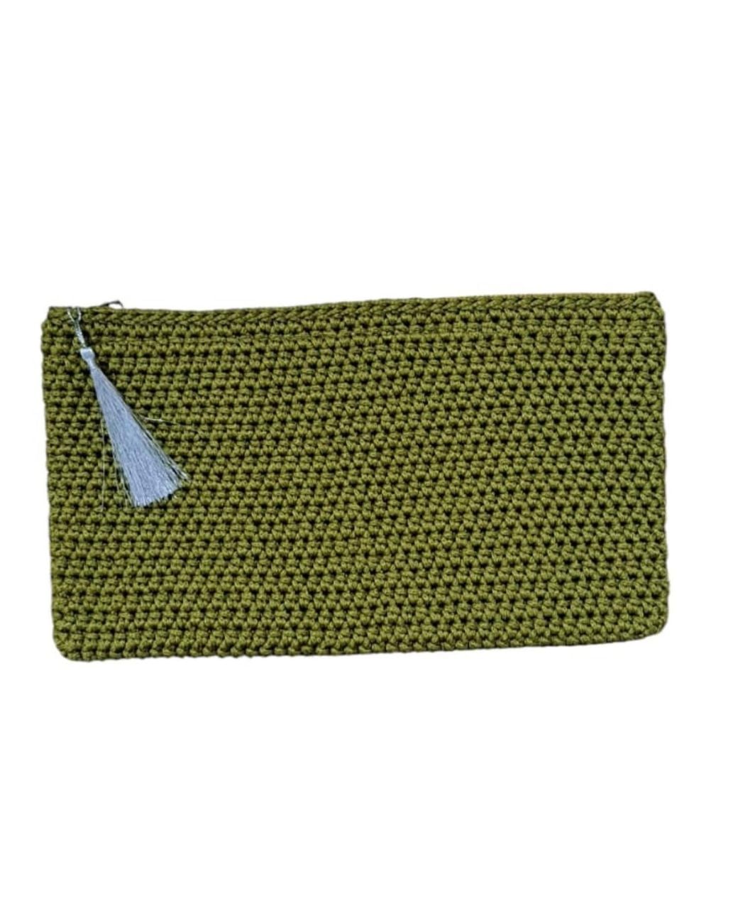 Springmoonatelier Green Special Luxury Hand Woven Bag