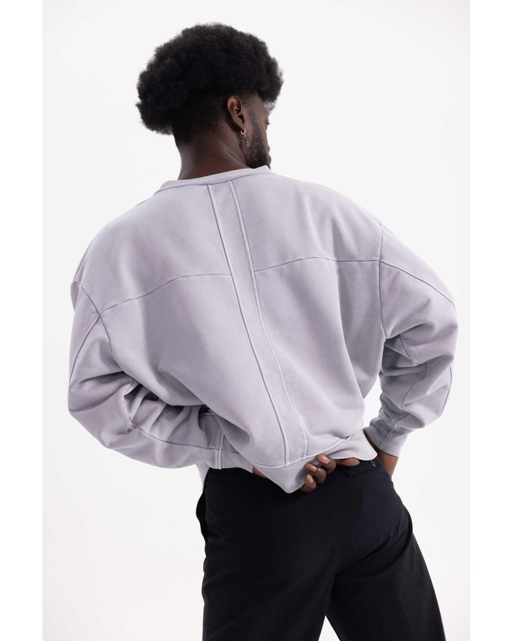 Achilles and the Tortoise Purple Logo Crewneck for men