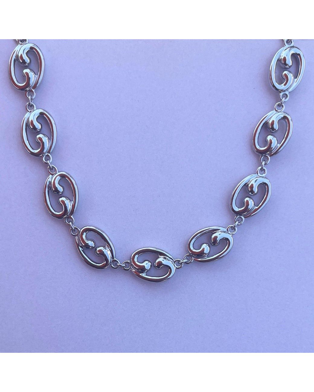 Leni James Metallic The Fibonacci Link Necklace