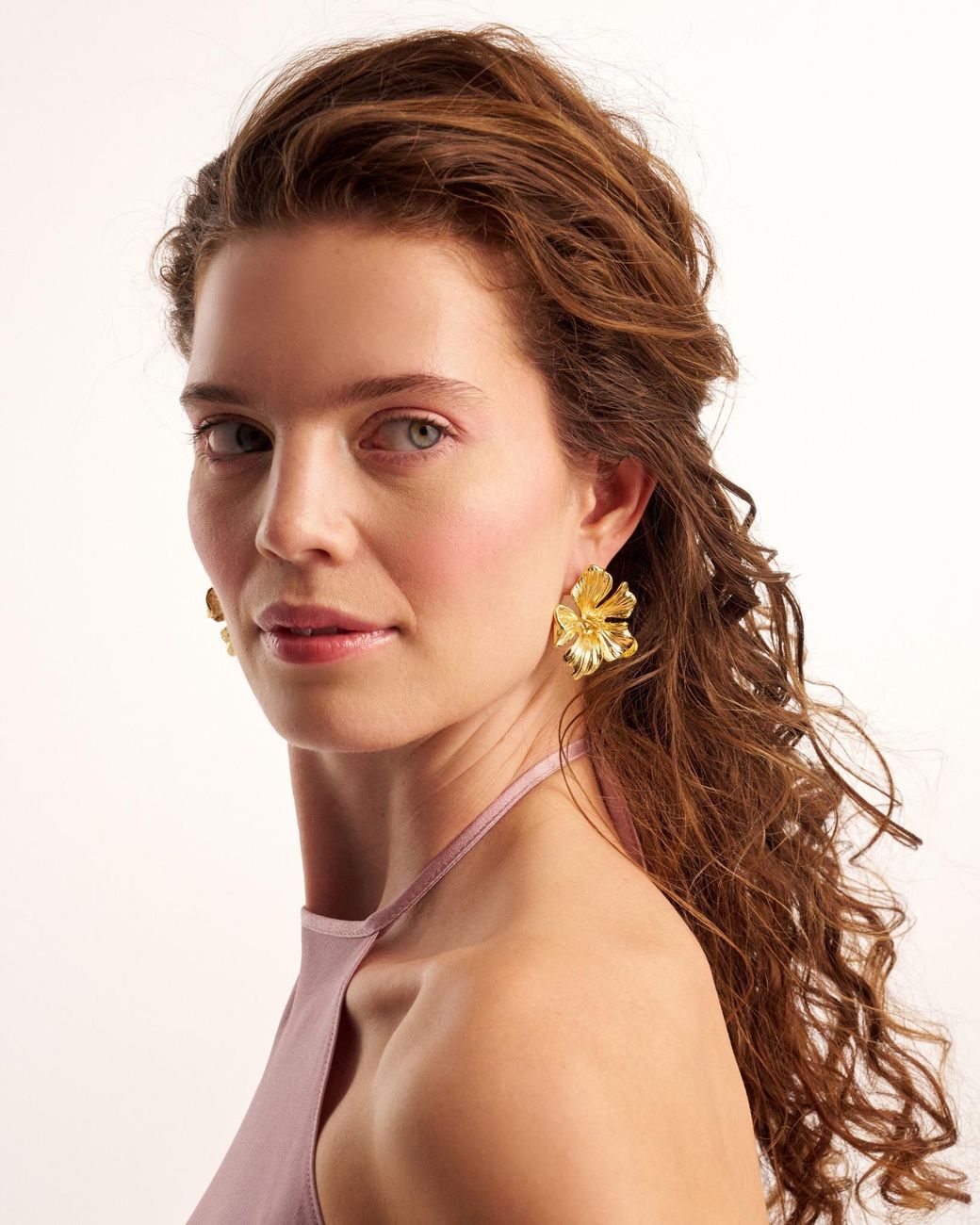 Kybele Studio Metallic Flora Earrings