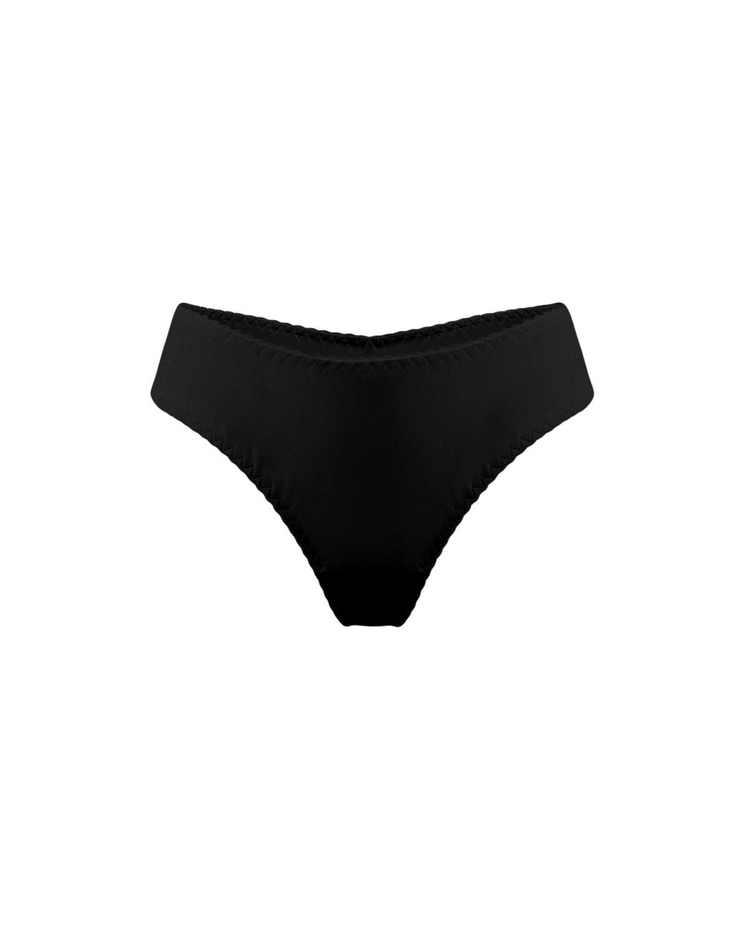 Daily Underwear Black Microfiber Brazilian Panties