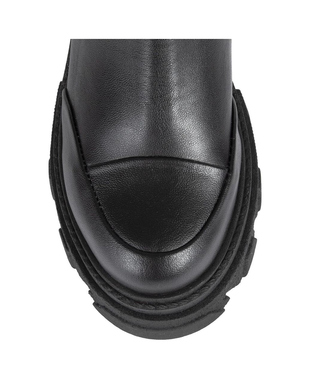Urbnkicks Black Vegan Cap Toe Ankle Boots