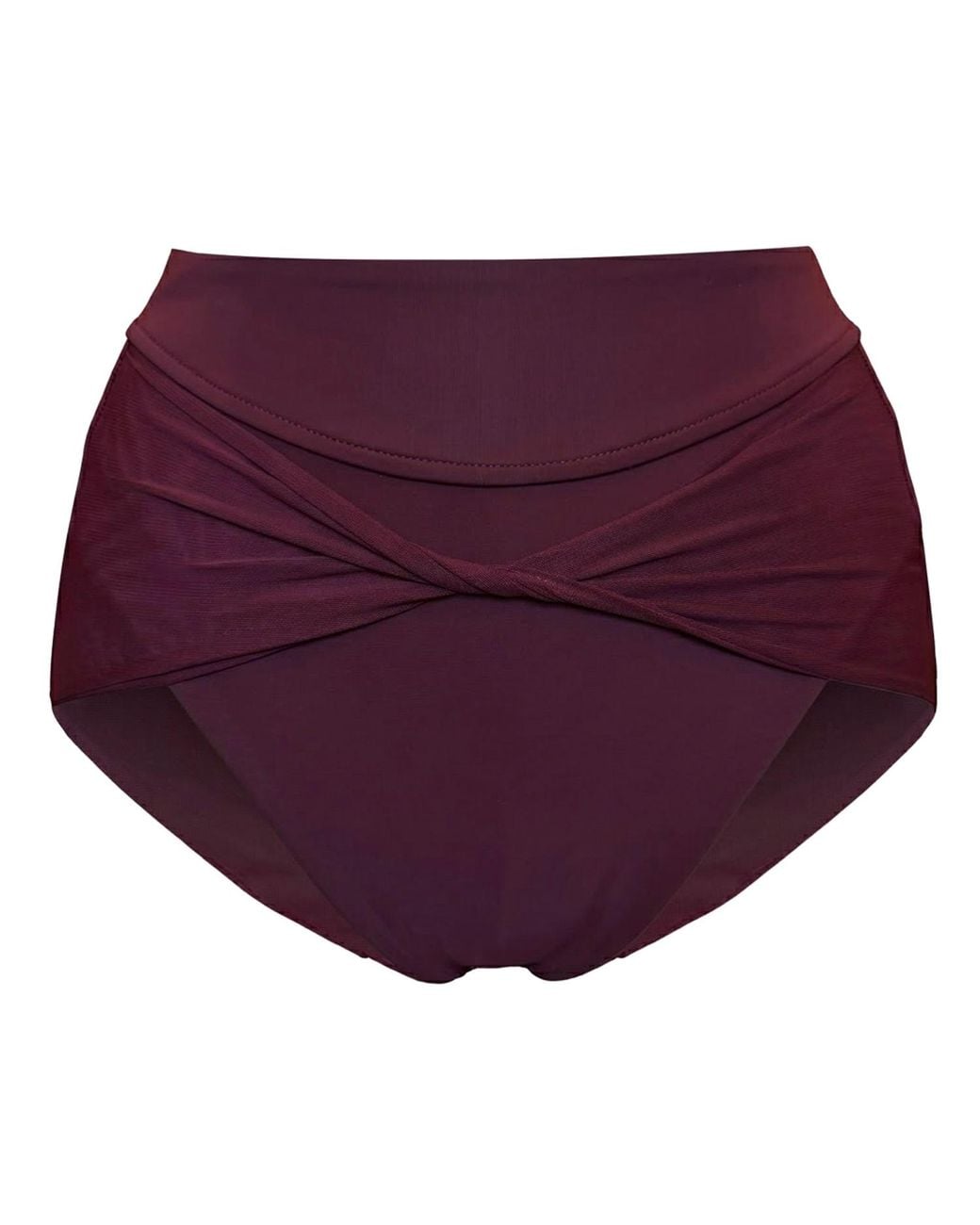 Serotone Swim Purple High Cut Twist Bottoms