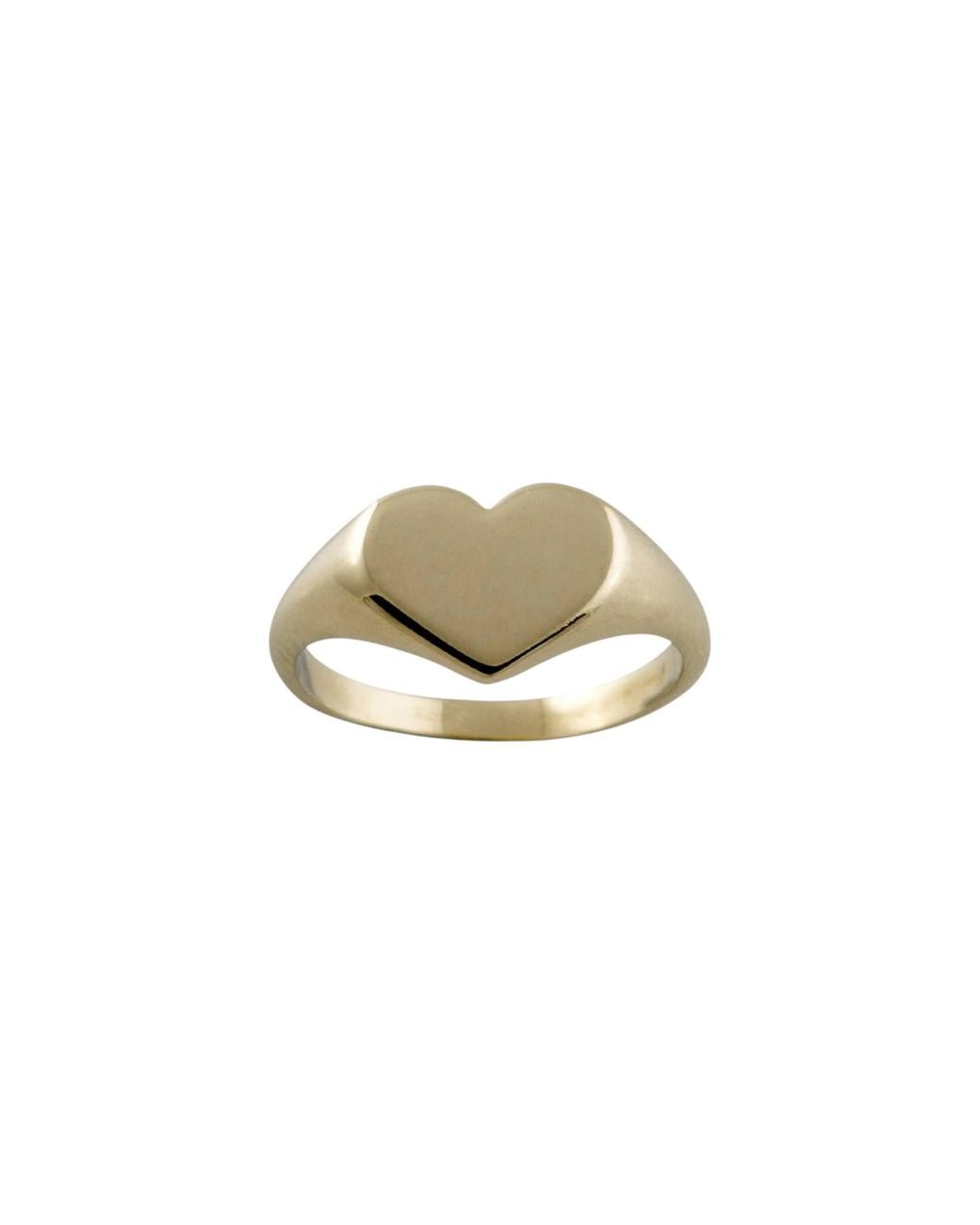 Von Treskow Metallic Heart Signet Ring