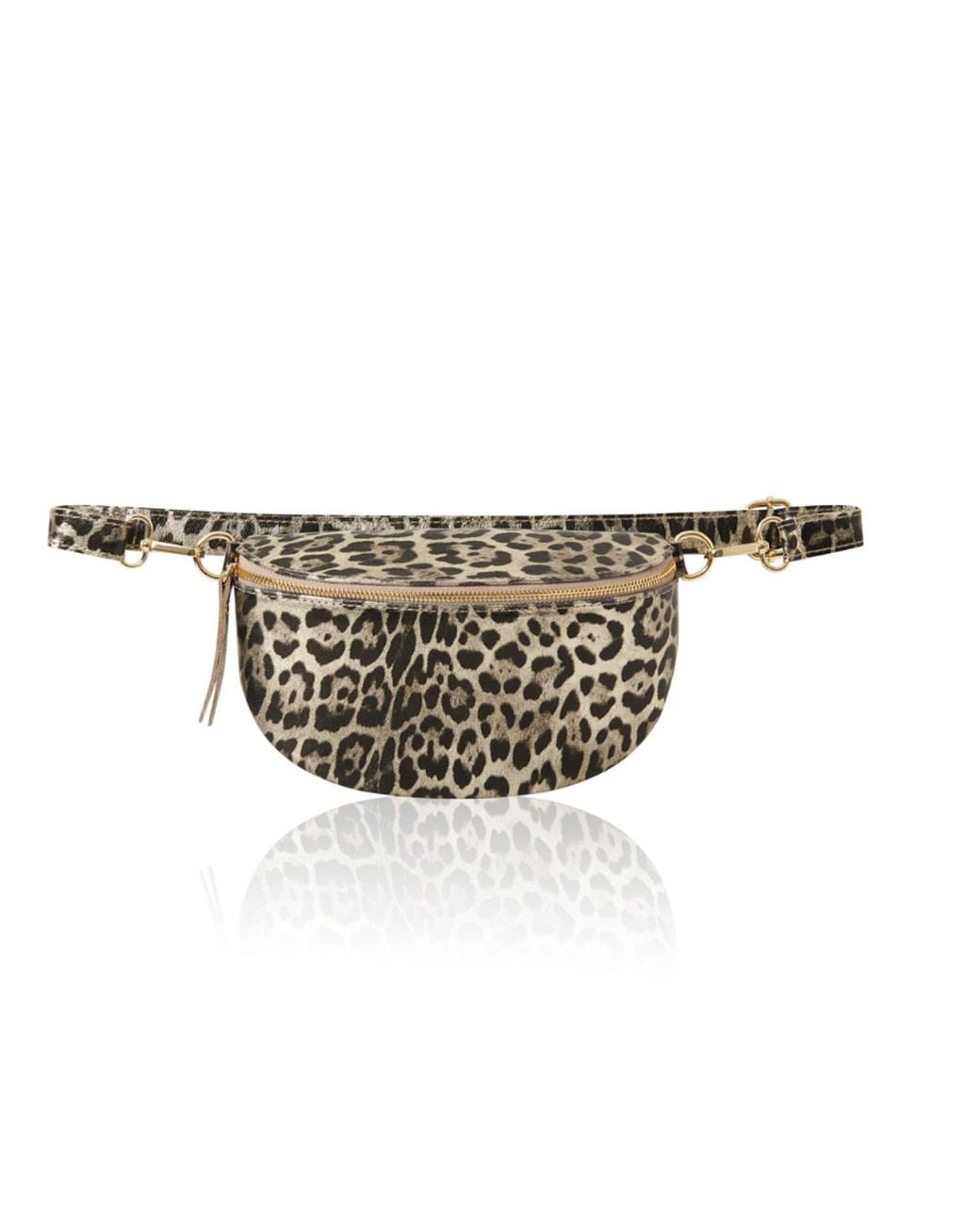 Betsy & Floss White Licata Light Leopard Print Crossbody Bag