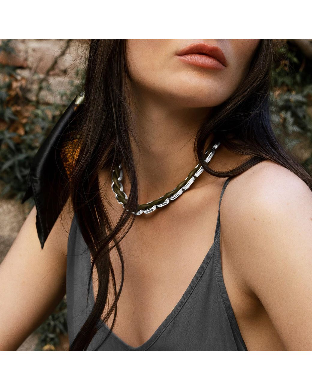 Corso Jewelry Metallic Catena Choker