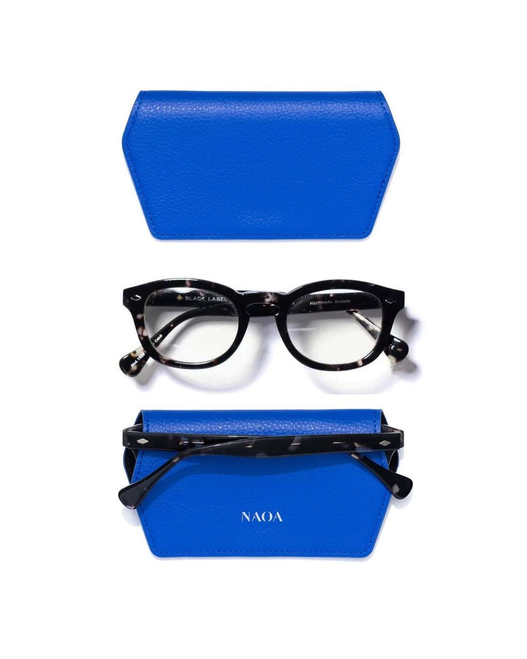 Naoa Blue Slim Glasses Case Royal