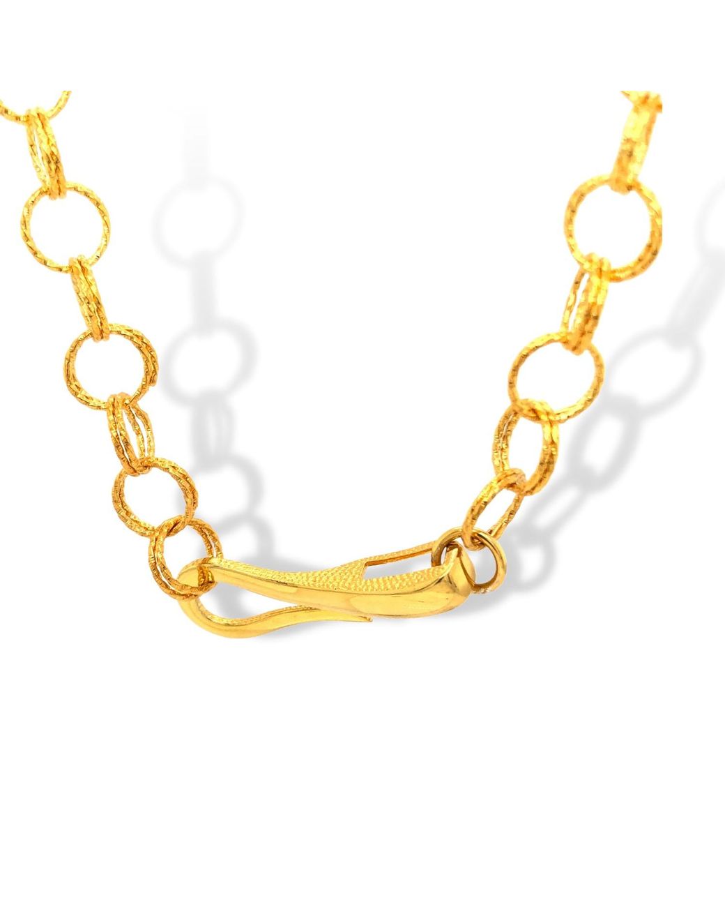 LINYA JEWELLERY Metallic Link Chain Necklace