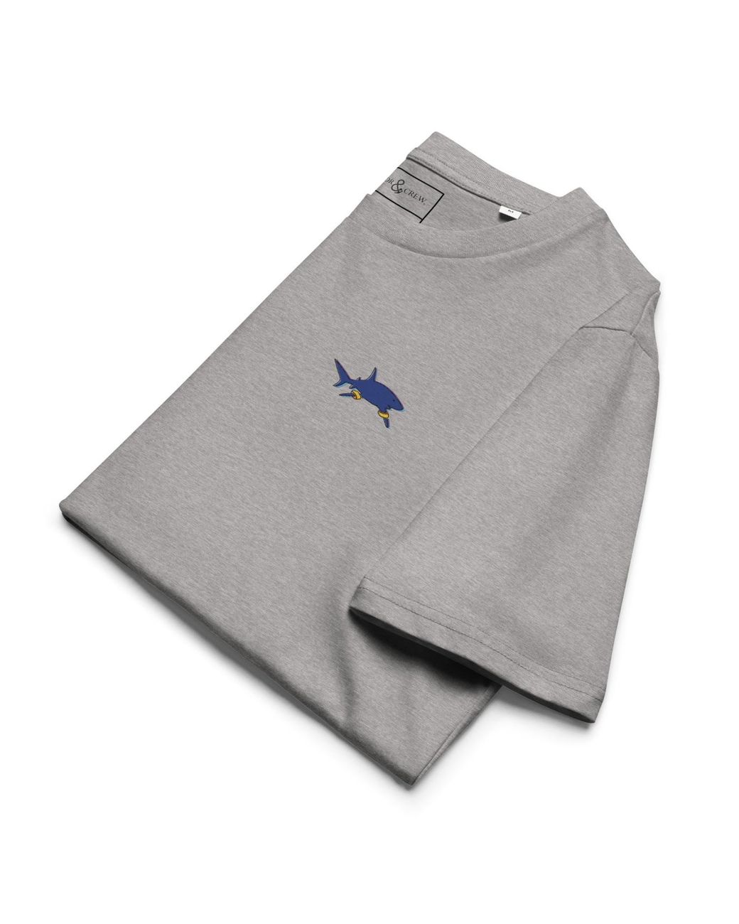 Anchor and Crew Gray Heather Shark Gone Swimming
