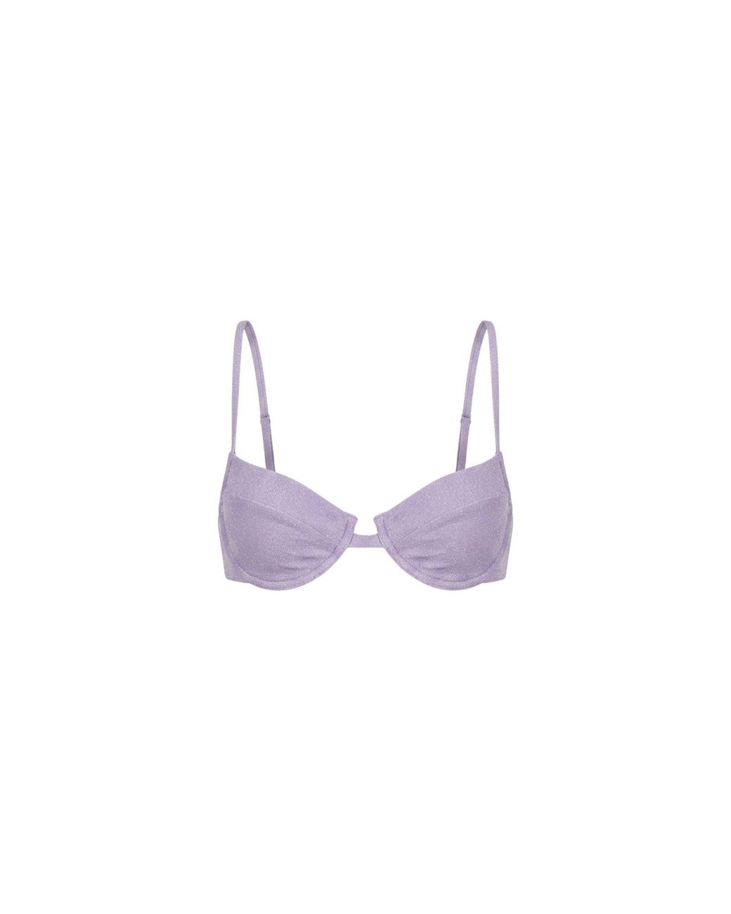 Veroni Swim Purple Allura Lurex Bikini Top
