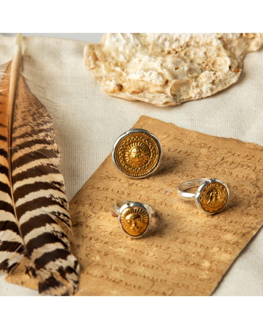 Goddess Charms Metallic Courage & Inner Strength Ring