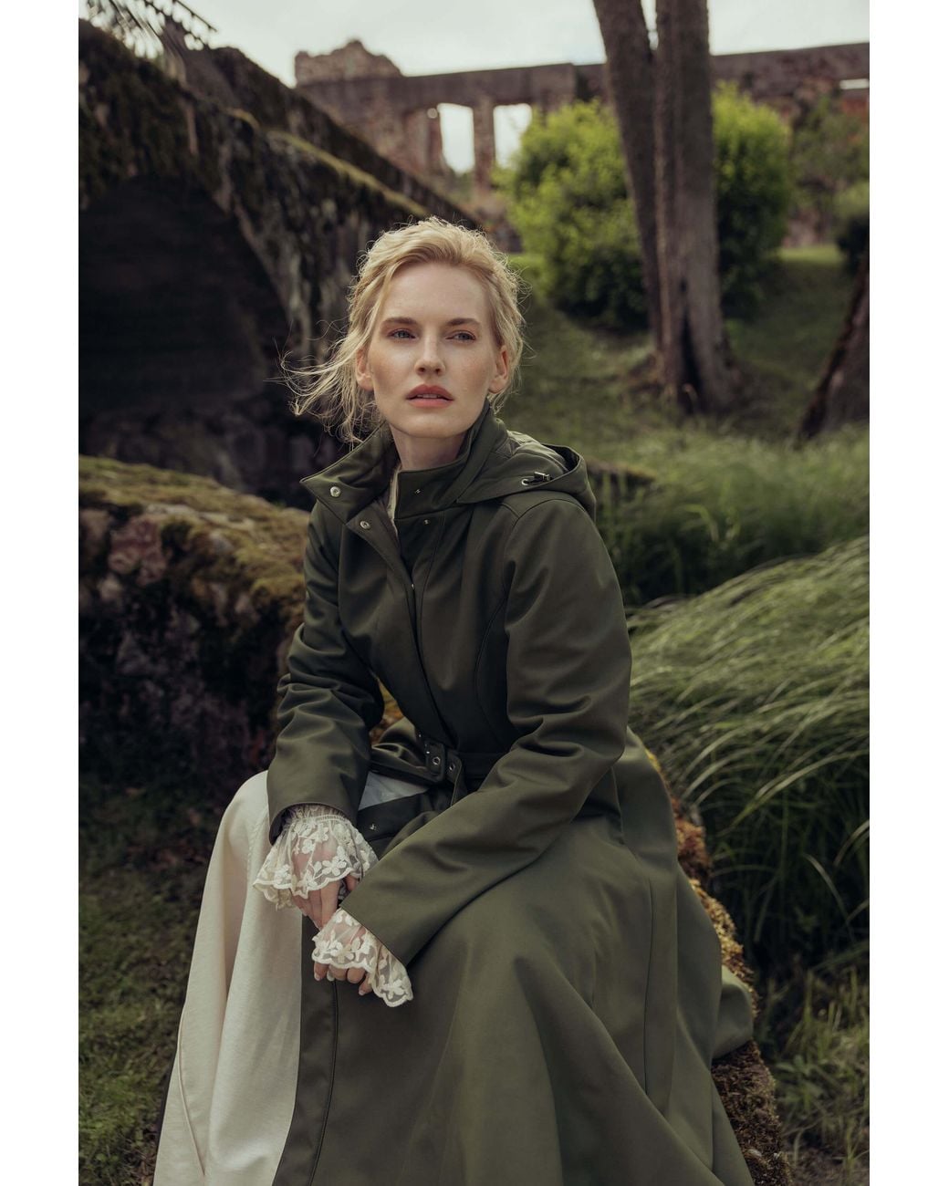 RainSisters Green Winter Coat: Moss