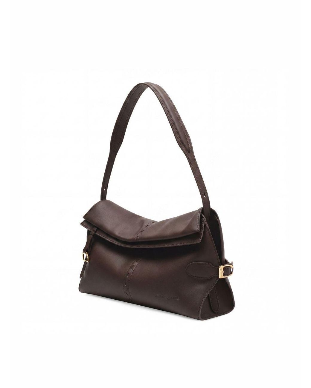 Orange Cube Black Fantina Folded Hobo Bag