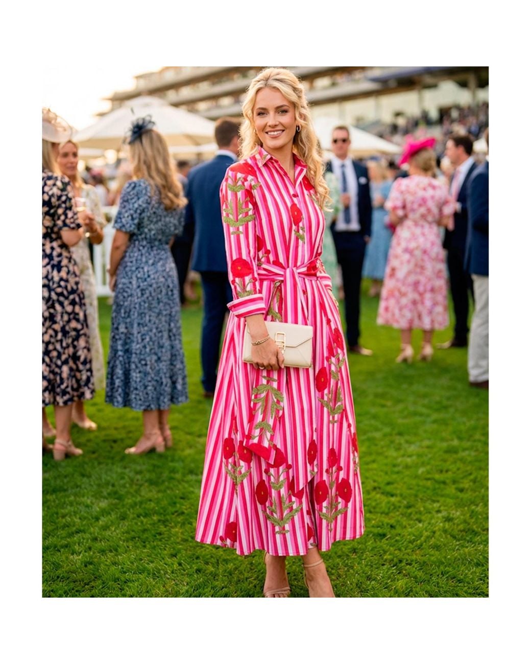 At Last Red Cotton Marigold Dress