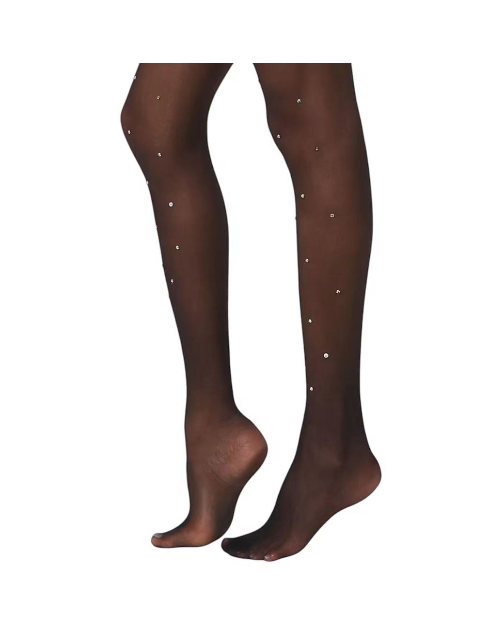HIGH HEEL JUNGLE by KATHRYN EISMAN Brown Crystalize Sheer Tight