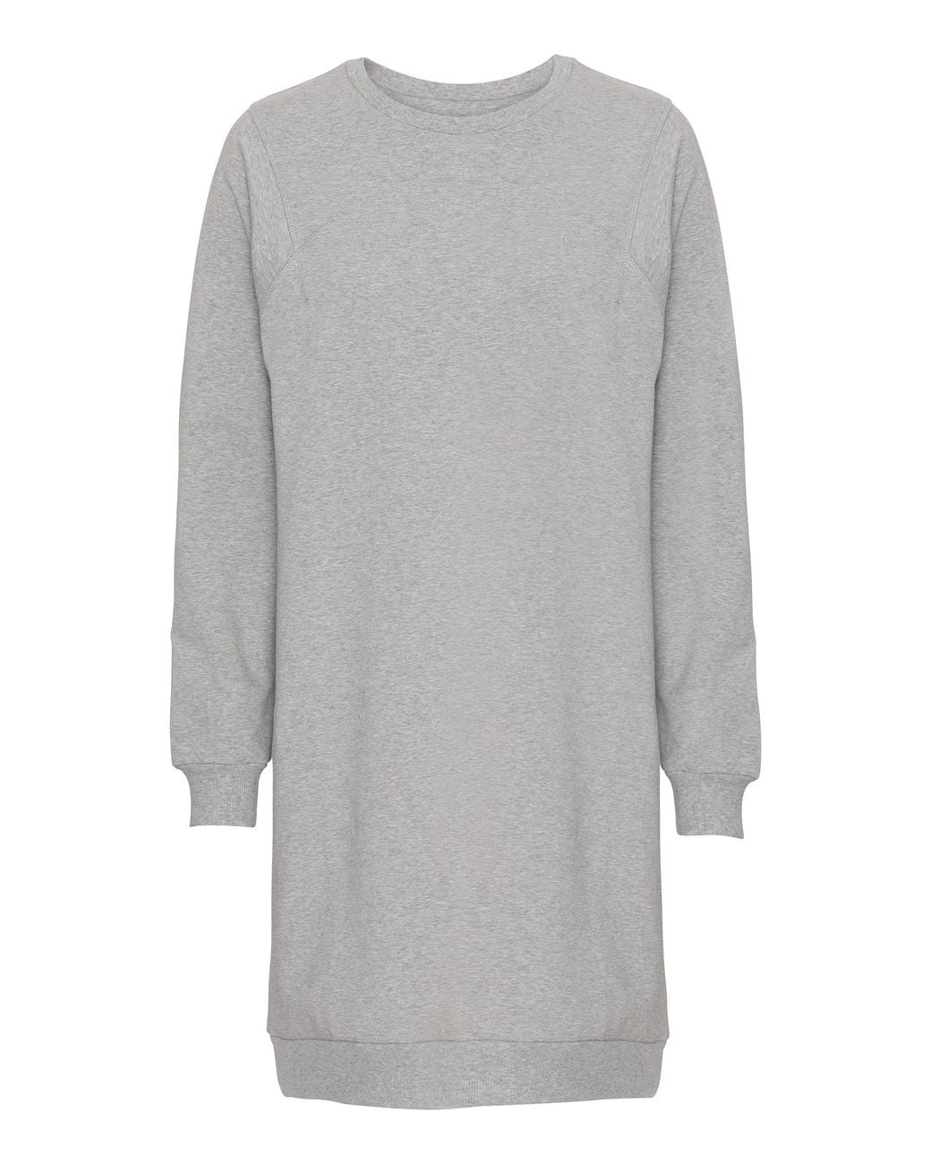 GROBUND Gray Organic Cotton Sweatshirt Maxi Dress