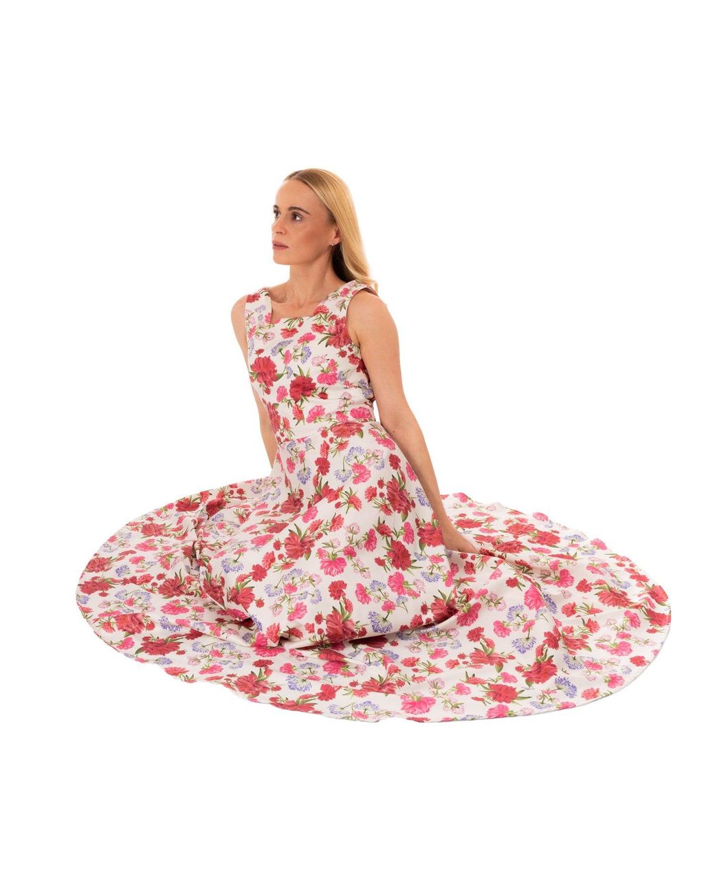 Sofia Tsereteli Red Blooming Belle Gown