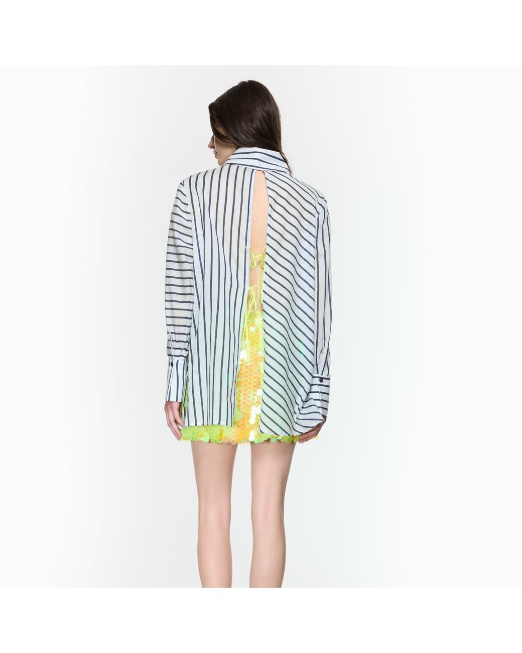 Mirimalist Blue Helix Striped Shirt