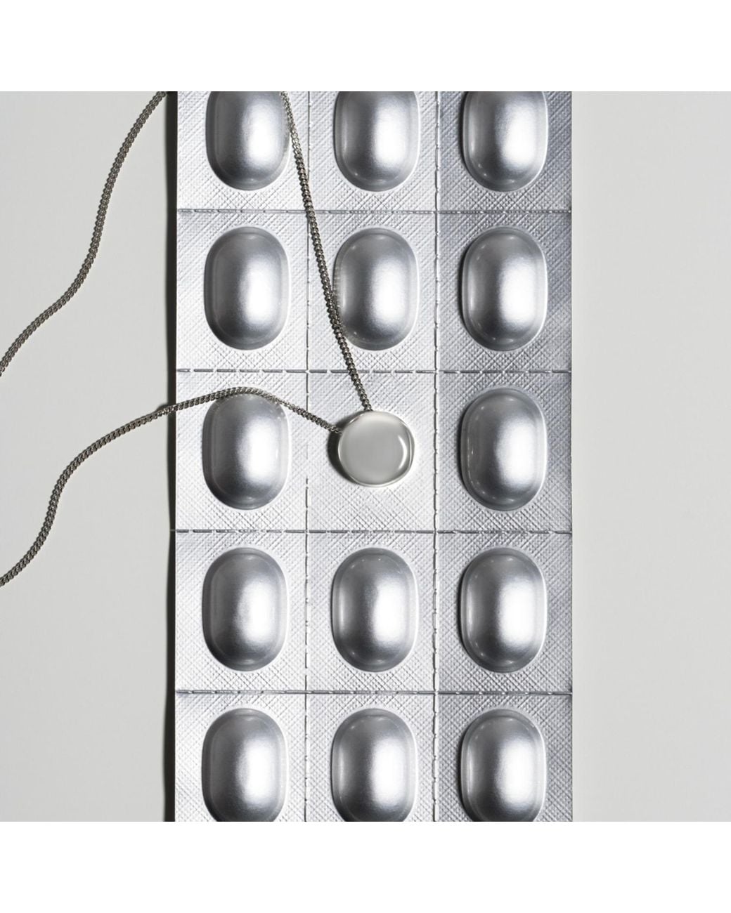 Bold Manifest Designs Metallic Geometric Pendant Necklace X Pill