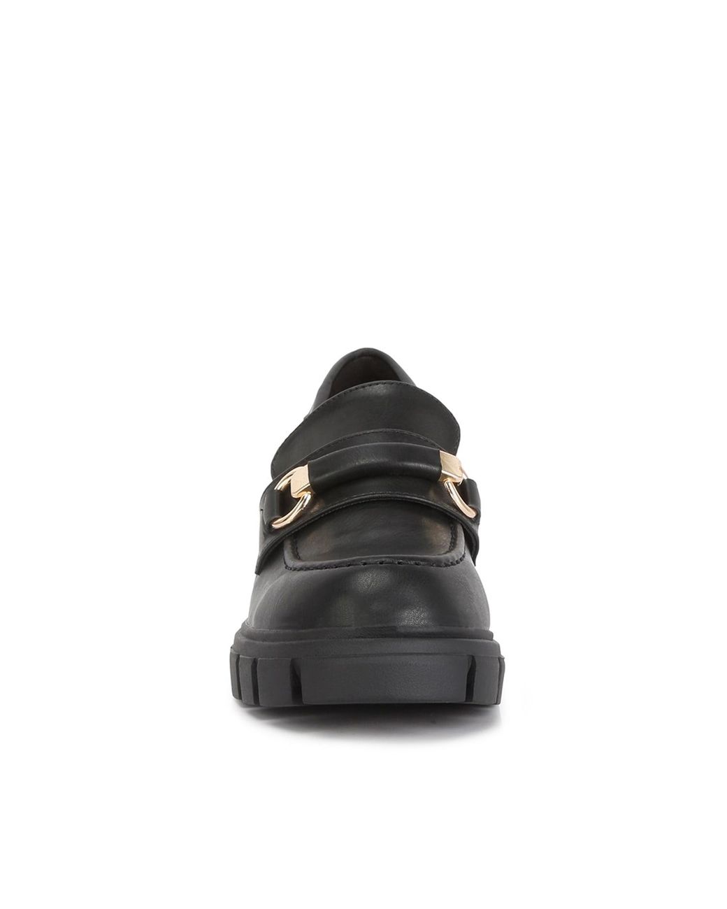Rag & Co Black Evangeline Chunky Platform Loafers In