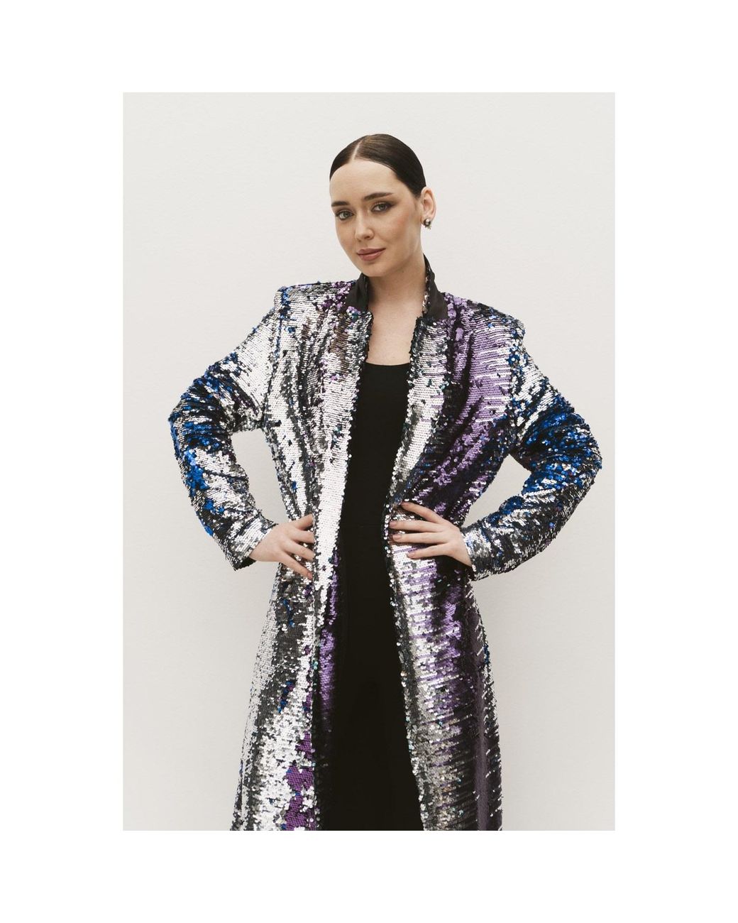 Roqaia Fashion House Blue Midnight Jacket