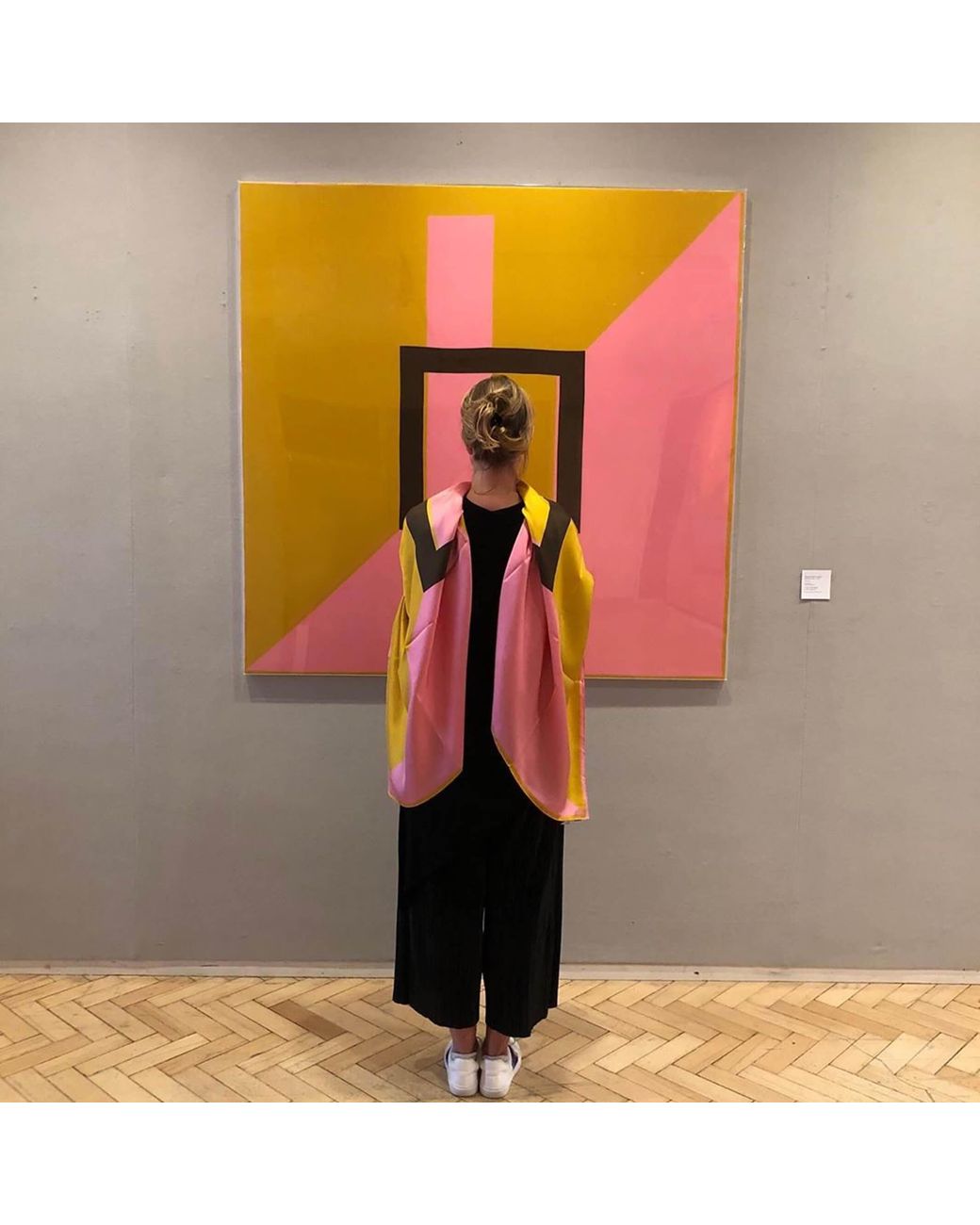 Richard Allan London Yellow Cube Scarf