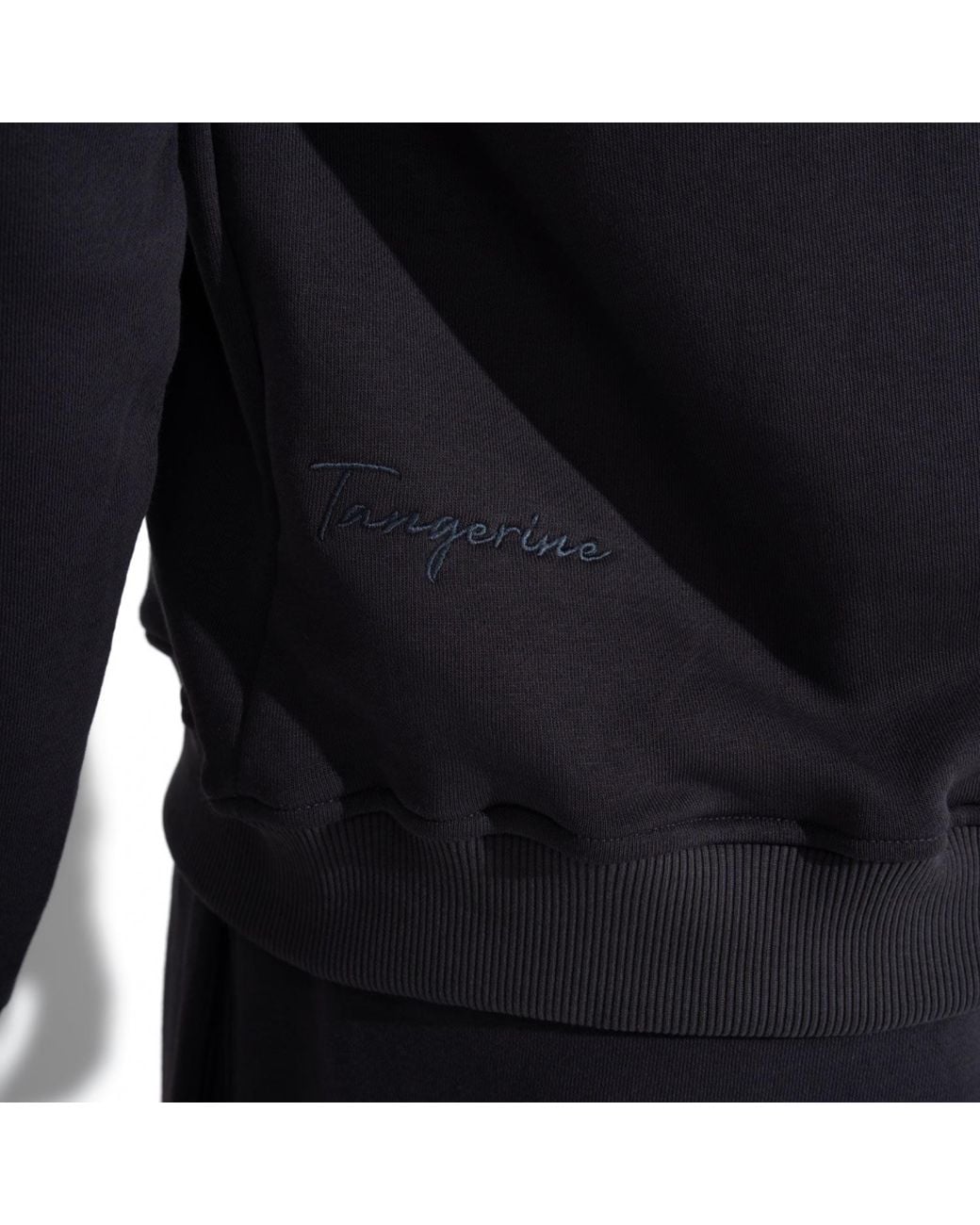 Maison Tangerine Blue Premium Cotton Zip-Up Hoodie & Joggers Tracksuit Set For