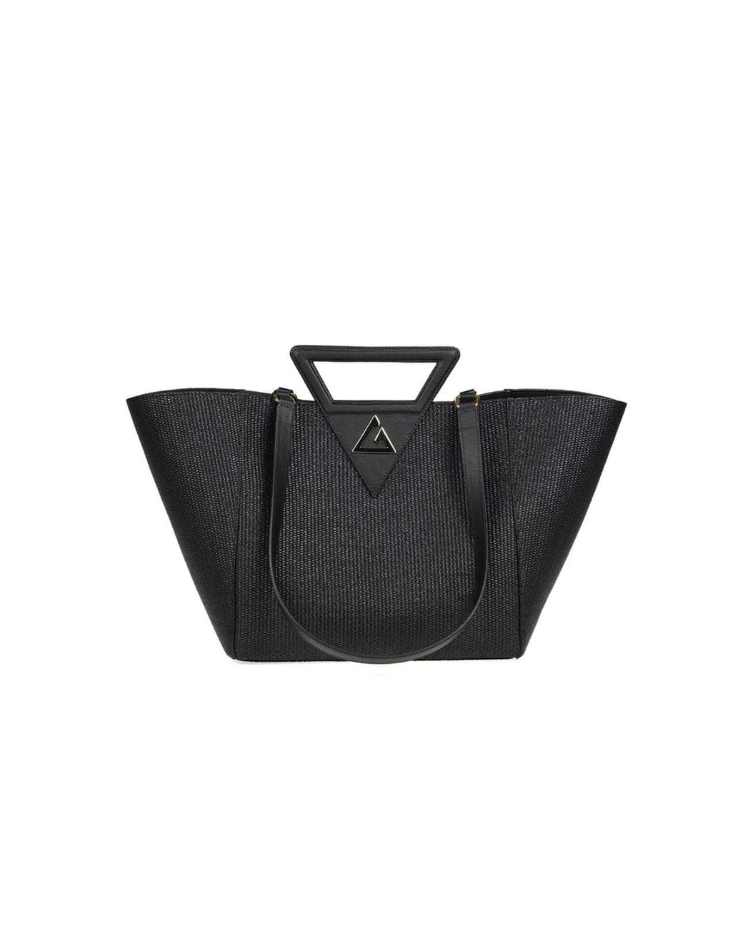 Le Trap Black Atenas Tote Bag Straw