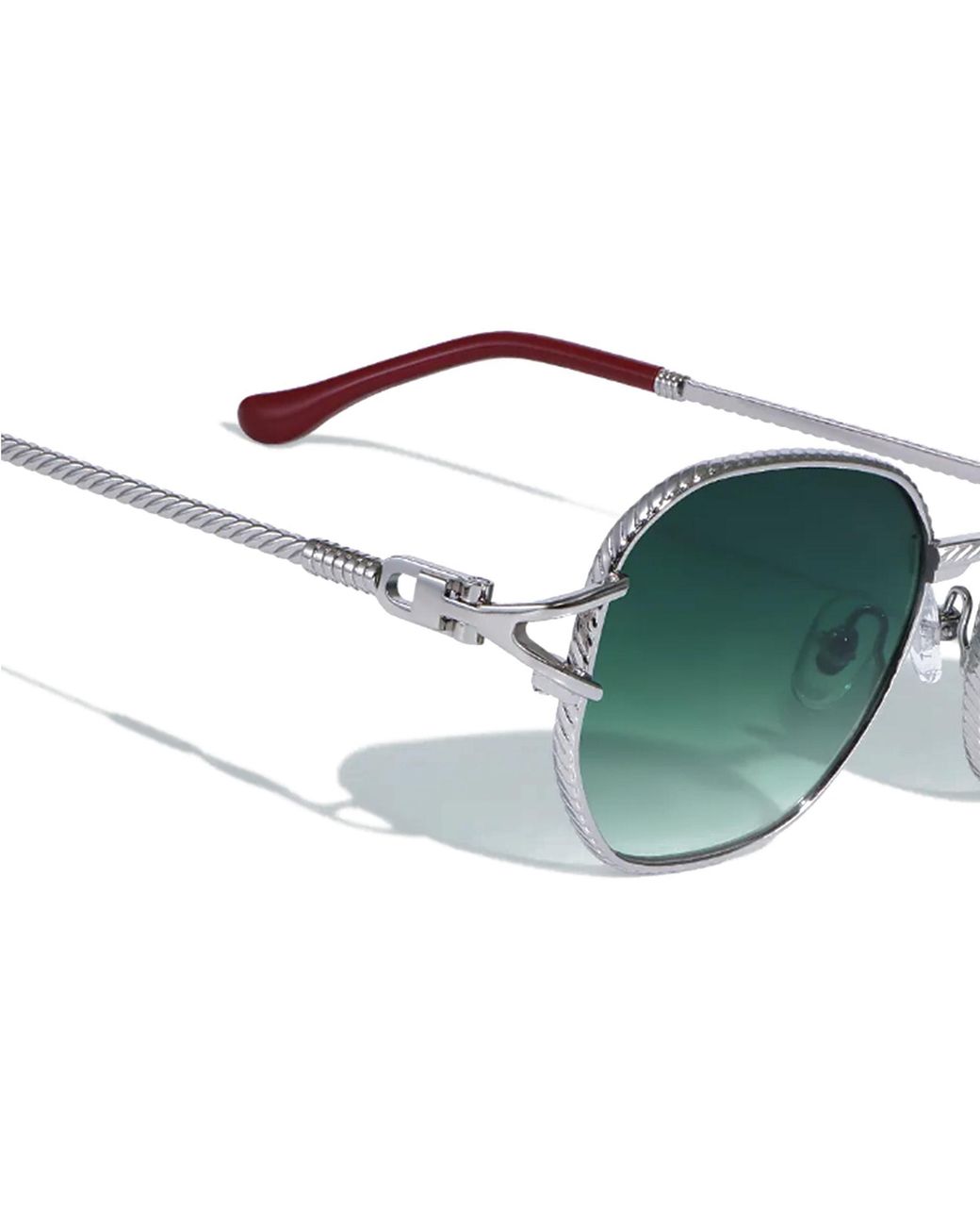 Cossimo Green Sarcelle En Cote Metal Sunglasses