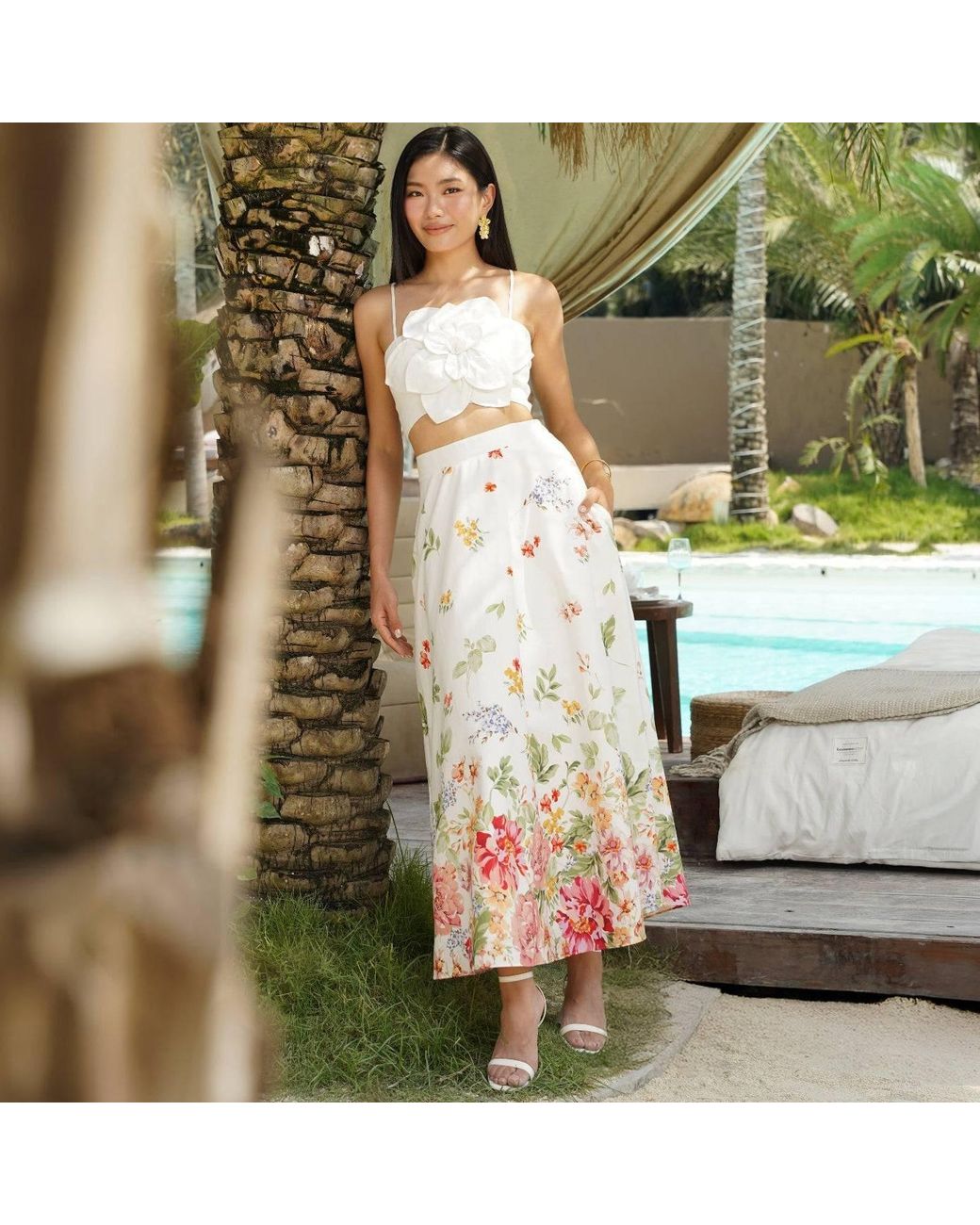 Yumi Kim White Sicilia Morning Rise Skirt