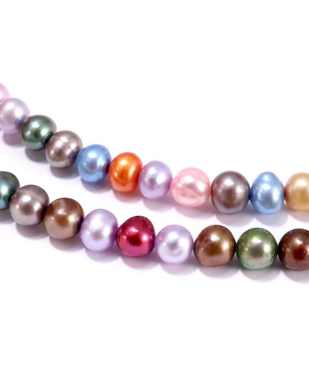 Mineralgems•Studio Black Multicolour Pearl Choker With Rose