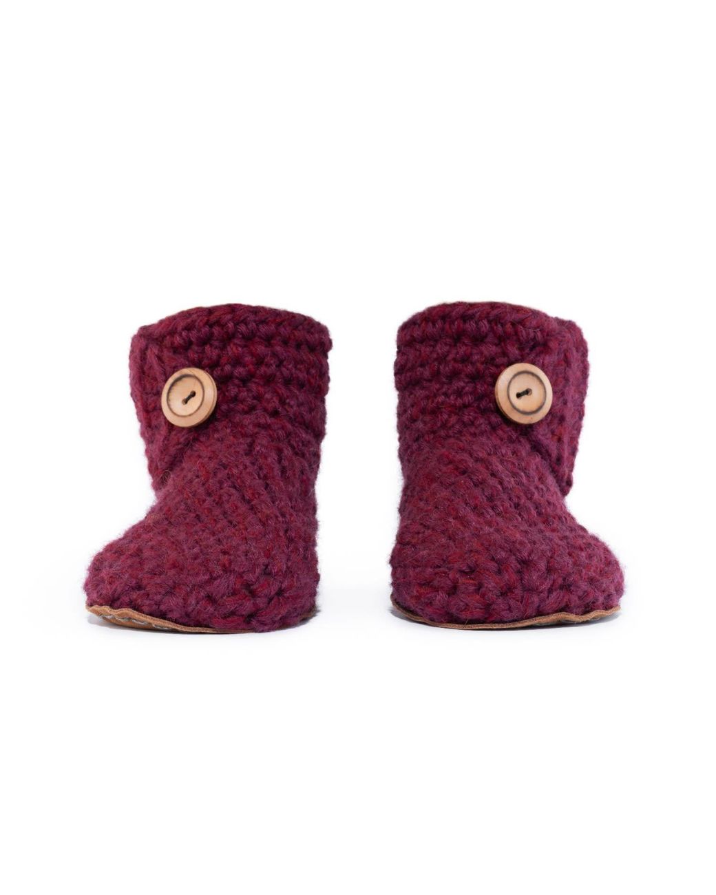 Kingdom of Wow Purple Cozy Boot Wool Slippers For