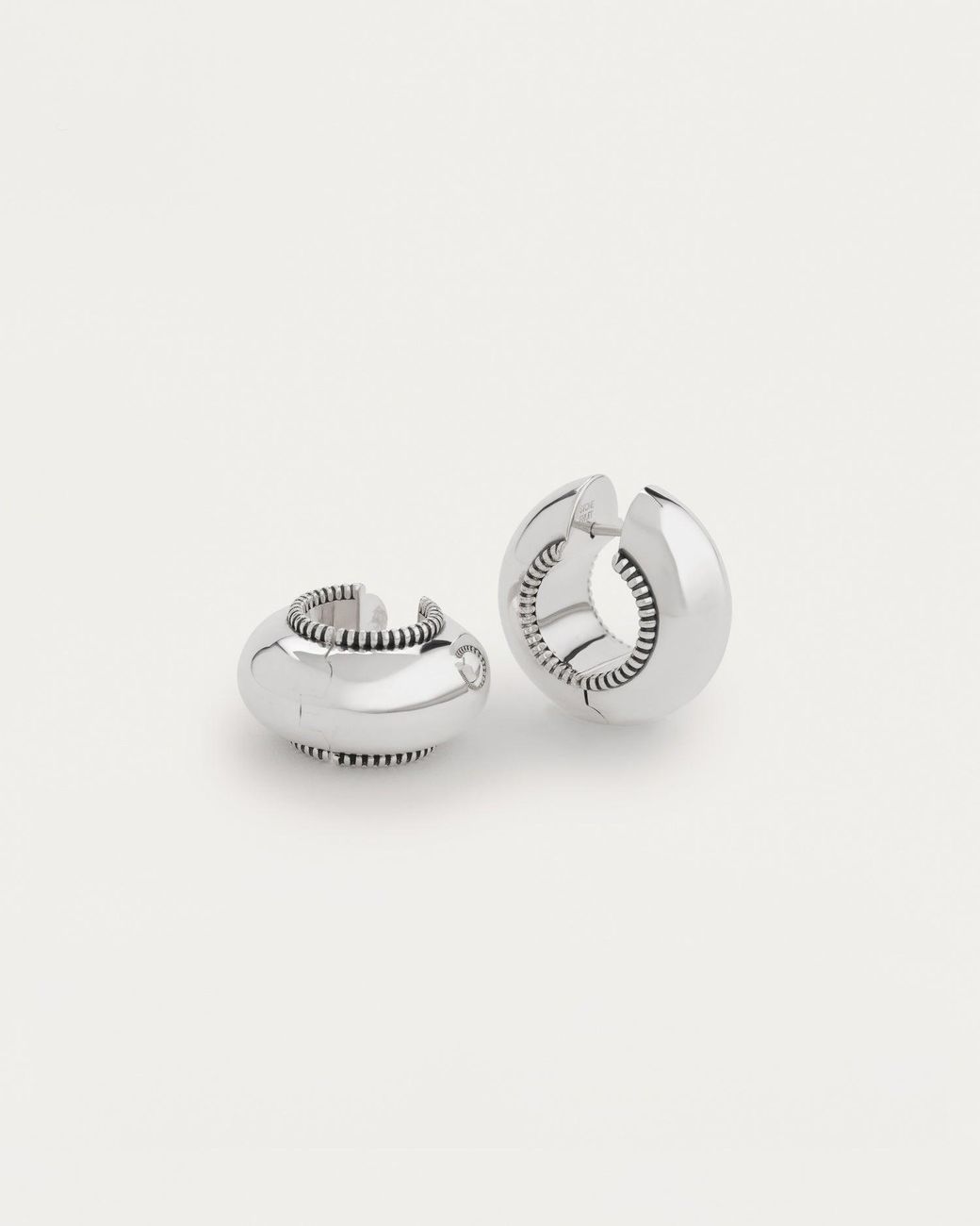 Stone Fruit Metallic Small Disc Hoops