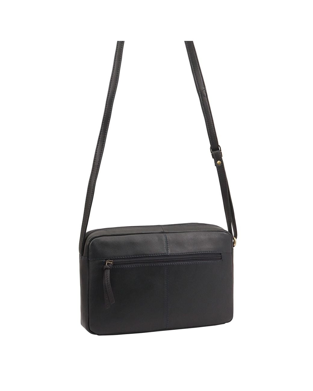Lloyd Baker Blue Batian Leather Crossbody Bag